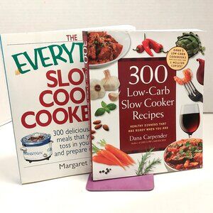 Lot of 2 Slow Cooker Cookbooks: Paperback, Good - Carpender/Kaeter
